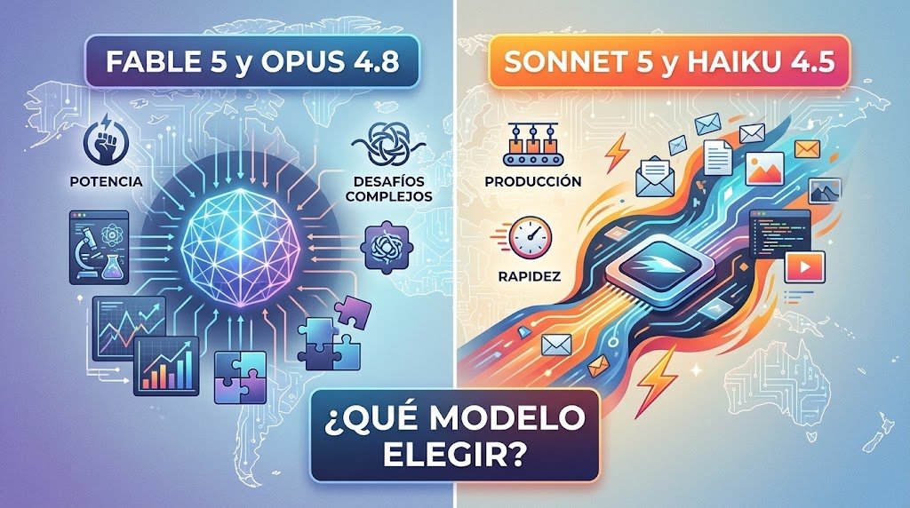 Claude en 2026: cómo elegir entre Fable 5, Opus, Sonnet y Haiku